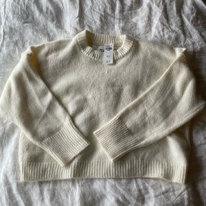 Abercrombie Cream Knit Sweater